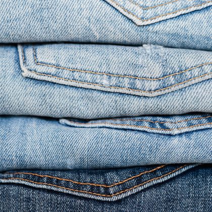 stack of jeans