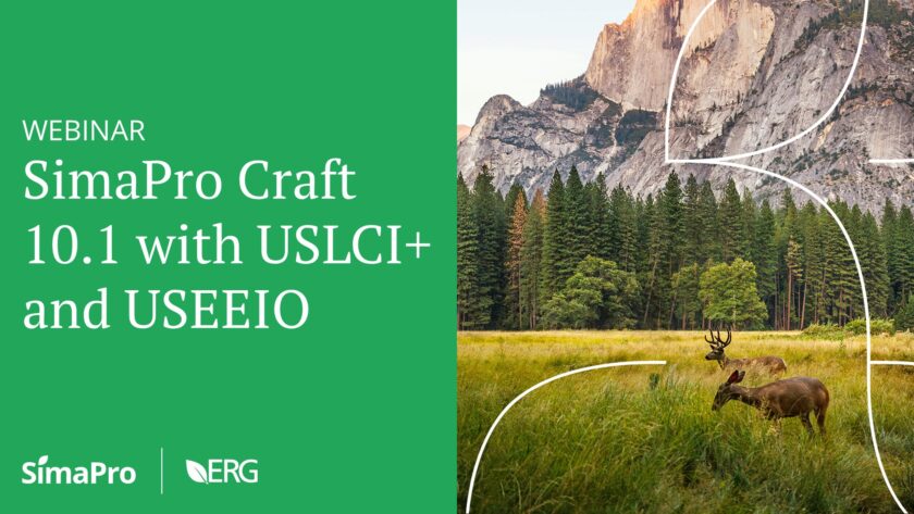 Webinar | SimaPro Craft 10.1 with USLCI+ and USEEIO - SimaPro